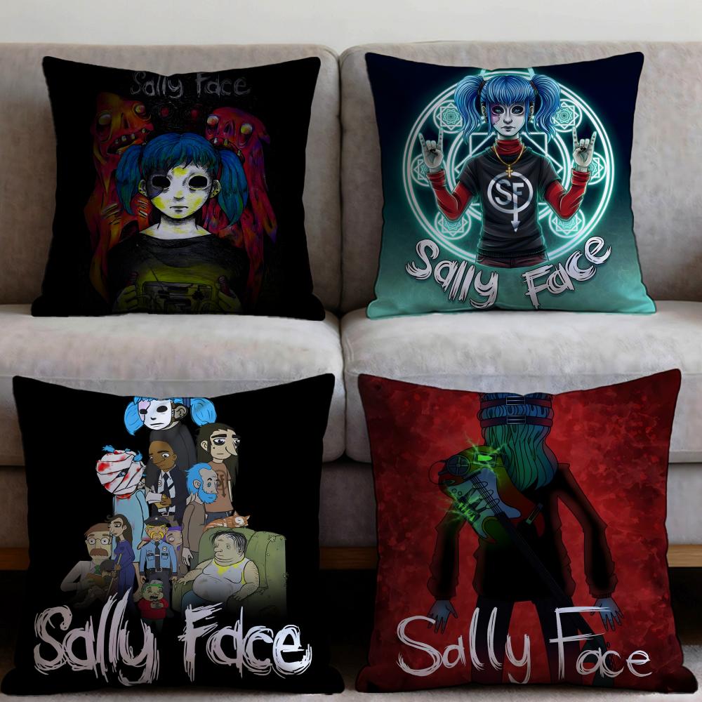 Чехол на подушку Sally Face Премиум Комфорт Двусторонний Чехол на Подушку - Дизайн Два в Одном для Любой Комнаты и Салона Автомобиля