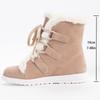 Модные зимние плоские ботинки на шнуровке, новые женские толстые, устойчивые к холоду, теплые, простые, удобные, универсальные женские хлопковые ботинки