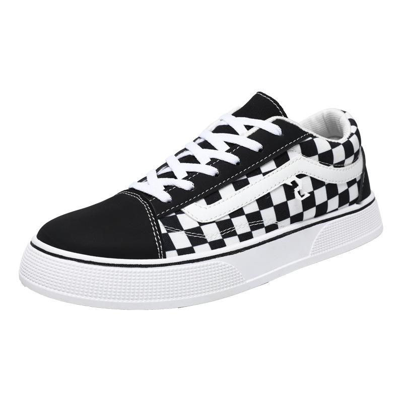 2025 новый тренд мужской обуви универсальная модная повседневная обувь для скейтборда молодежная низкая нескользящая спортивная парусиновая обувь для бега