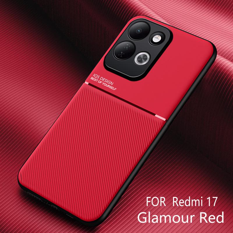 Для Redmi 17 4G Чехол Кожаный Автомобильный Магнитный Держатель Ударопрочный Чехол Для Redmi17 Redmy 17 4G Роскошная Мягкая TPU Рамка Защитная Крышка