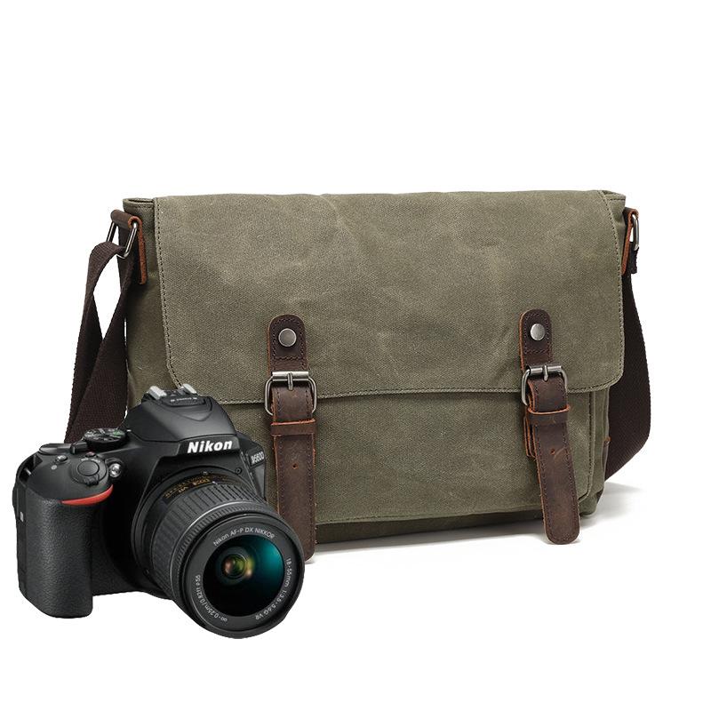 Портативная сумка для фотокамеры мужская одноплечевая сумка Oblique Straddle для путешествий Oblique Back Electric Head Canvas