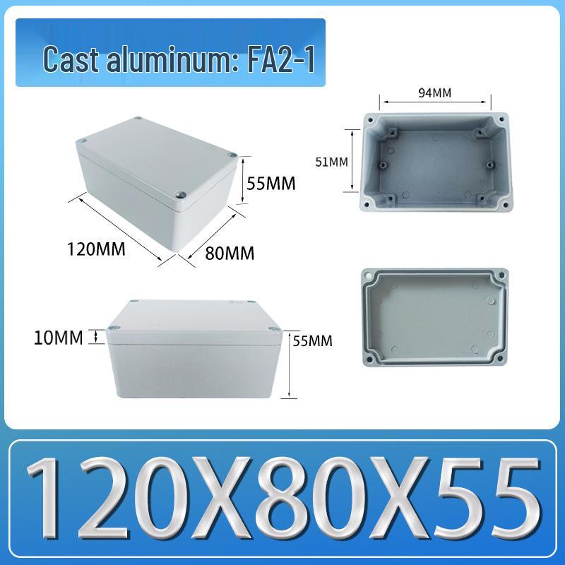 IP66 Outdoor Explosion-Proof Waterproof Aluminum Junction Box with Customizable Terminal Button Holes