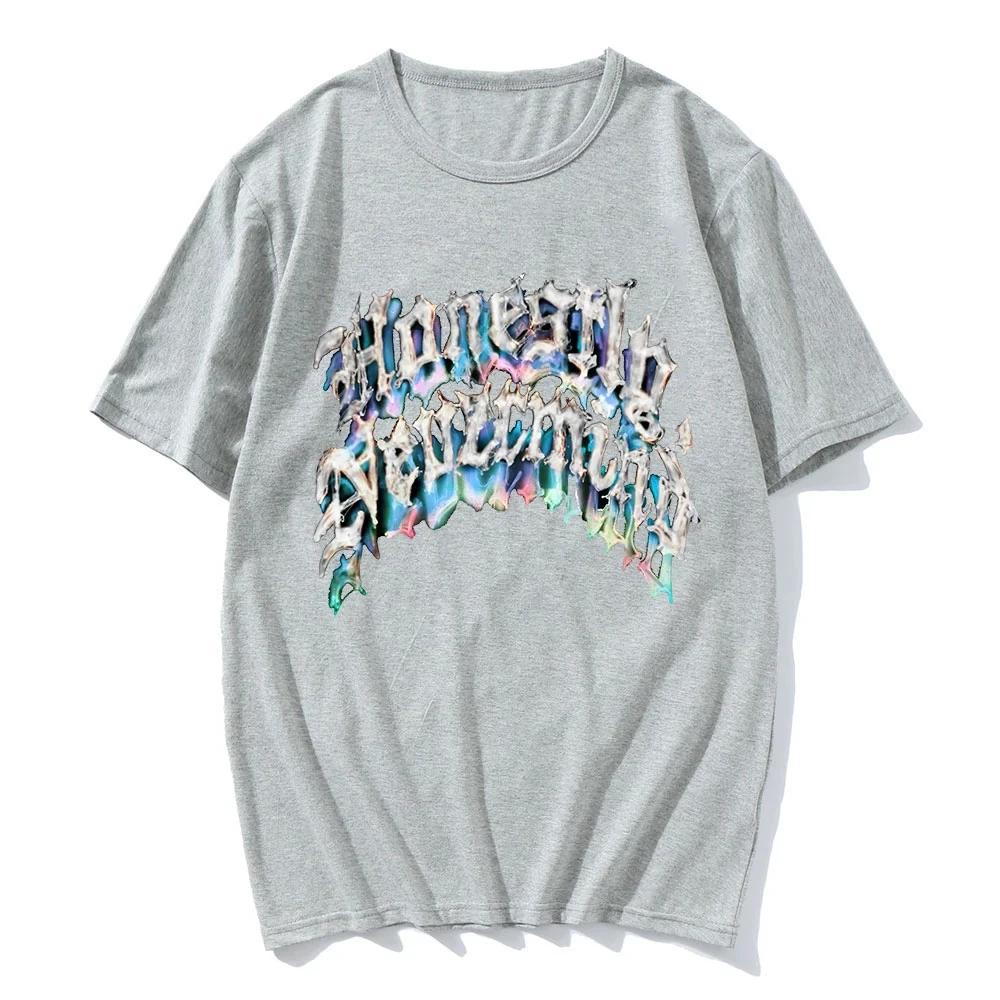 Летняя мужская футболка с коротким рукавом и принтом букв, уличная одежда для мужчин и женщин, модная футболка большого размера из чистого хлопка в стиле хип-хоп, топы