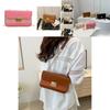 Stylish Urban Chic Small Crossbody Bag Retro Fashion Pu Leather With Lock Closure