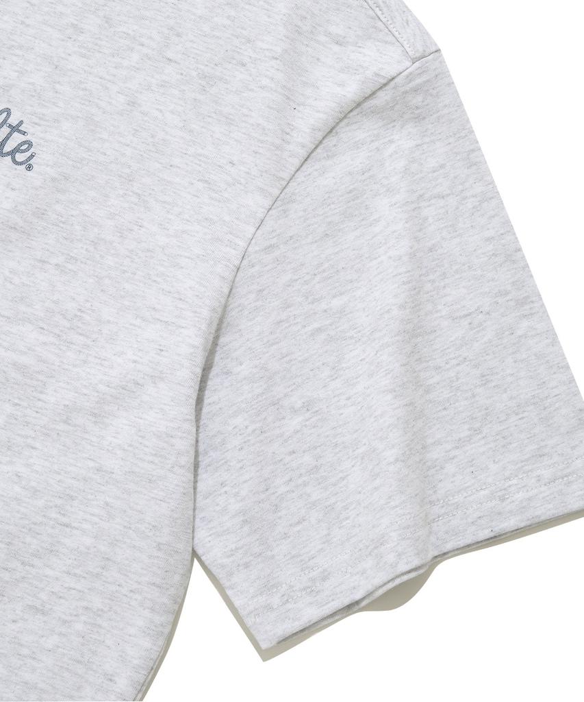 KULTE Rope Logo Print T-Shirt_L.M.Grey