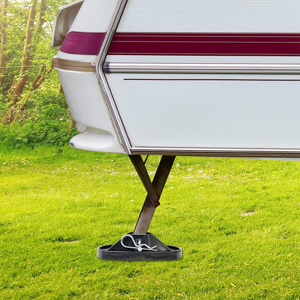 Сверхмощные домкраты для автодомов, опоры для стабилизации ножек с металлическими штифтами, большая площадь поверхности для надежного размещения на земле, 4 шт.