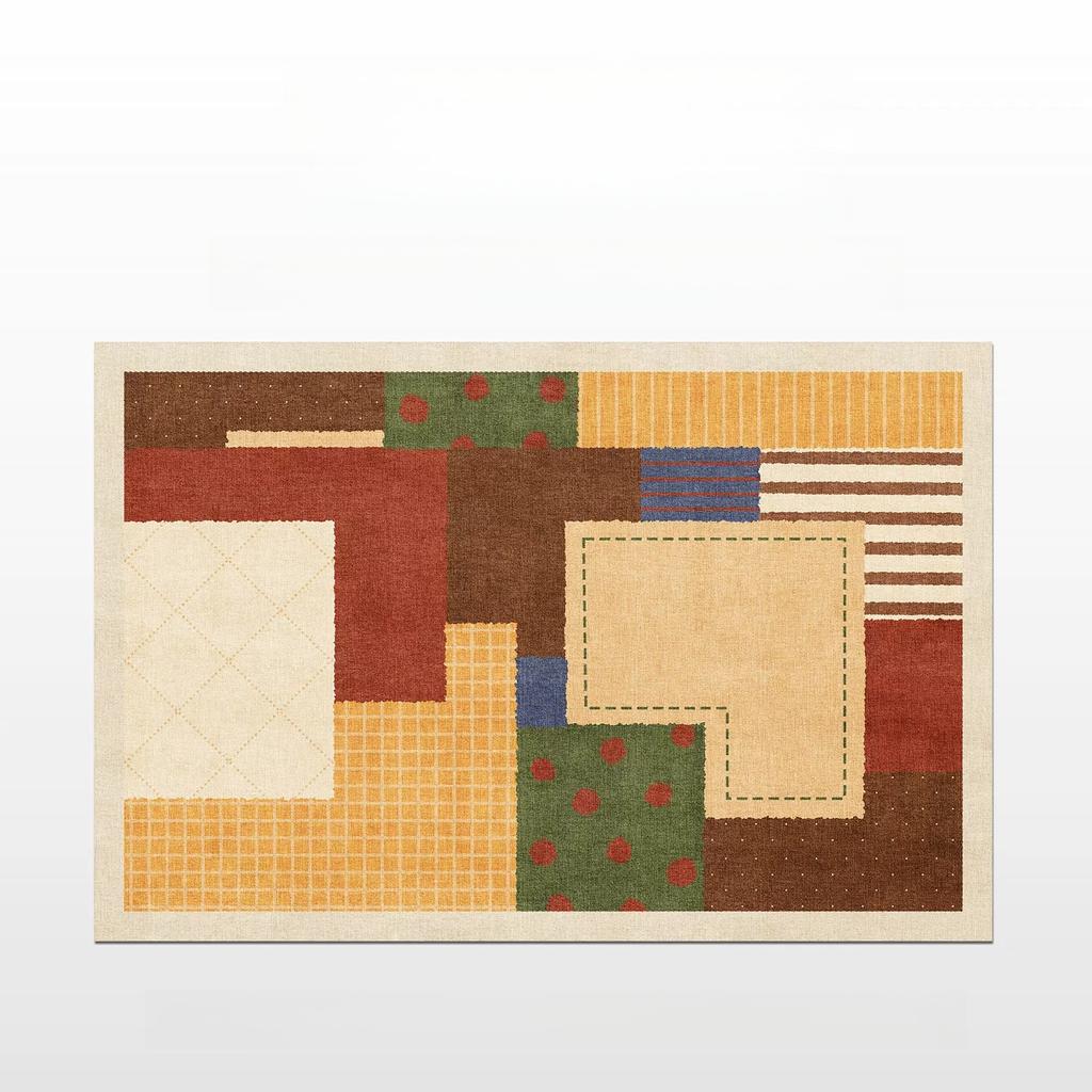 Dopamine Color Bedroom Decor Soft Carpet Nordic Style Carpets for Living Room Washable Lounge Floor Mat Anti-slip Cloakroom Rug