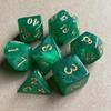 7pcs/lot Polyhedral Dice Set Double-Colors Dice D4 D6 D8 D10 D% D12 D20 for DND RPG Table Games