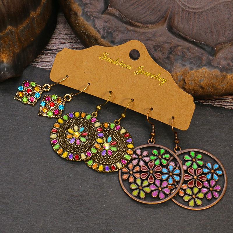 Модный комплект из сережек-кисточек и капель воды в европейском и американском стиле