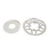 Metal Steel 410 Chain Sprocket 410 Flower Disc Sprocket Set for DIY Scooters Beach Bikes Motorcycle
