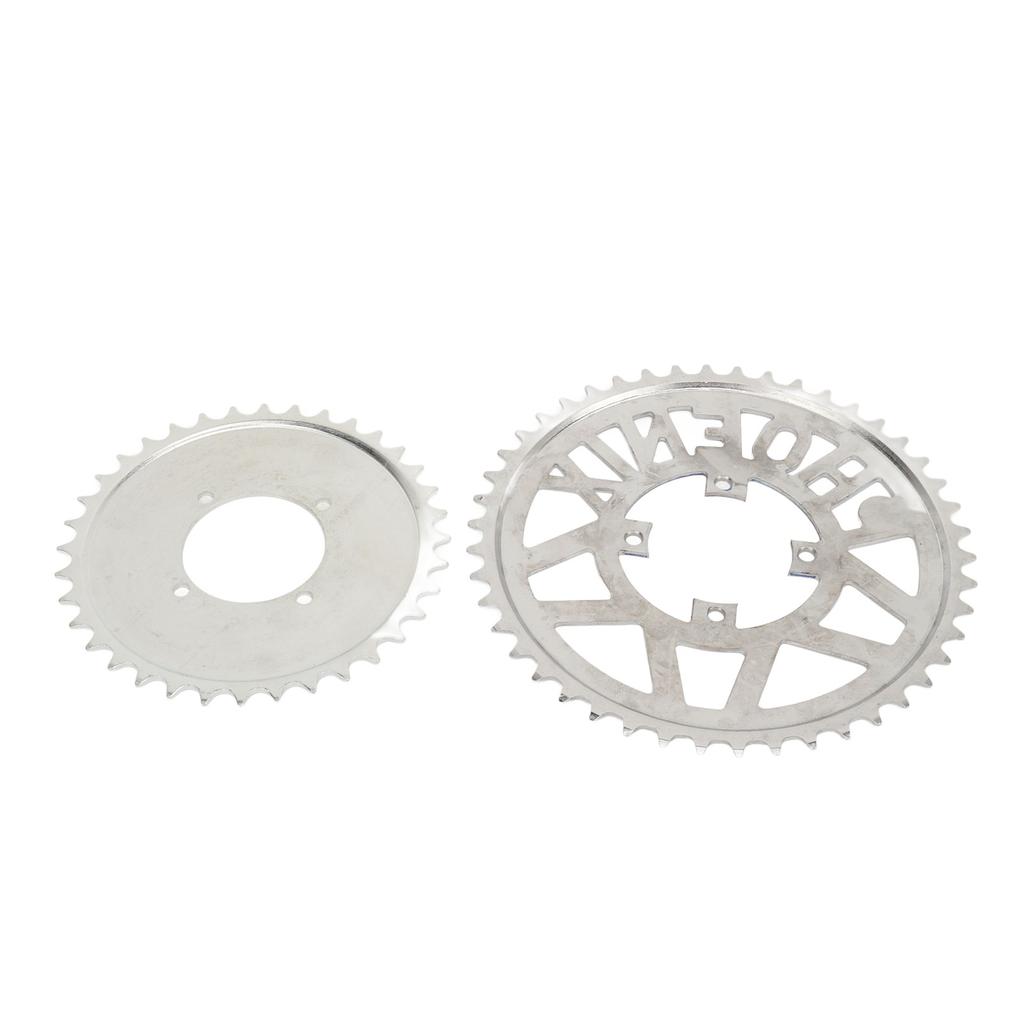 Metal Steel 410 Chain Sprocket 410 Flower Disc Sprocket Set for DIY Scooters Beach Bikes Motorcycle