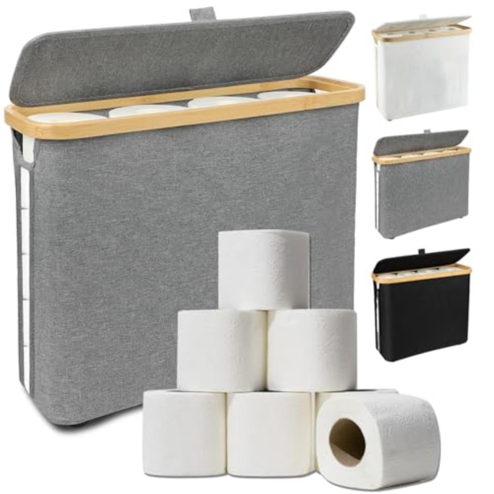 Multifunctional Toilet Paper Storage Cabinet Paper Towels Storage Box Holder Stand for Bathroom