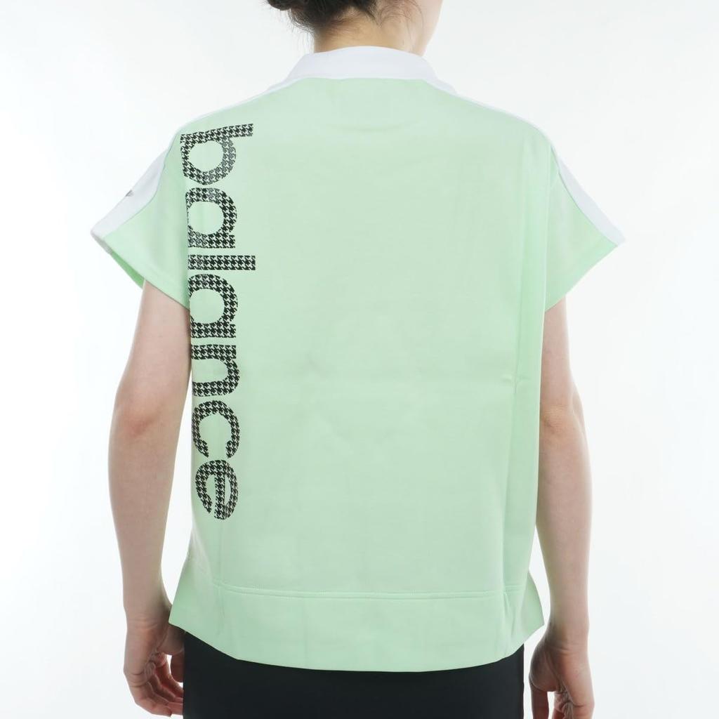 Гольф с коротким рукавом, с воротником-стойкой, свитшот, цвет формы зеленый 1 [New Balance] Женский (Легкий, удерживающий, растягивающийся) / 012-4164501 130_Светлый [M]