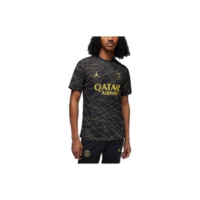 Jordan Футболка Paris Saint-Germain 2022/23 Match Force черная/желтая мужская уличная одежда DR3797-010