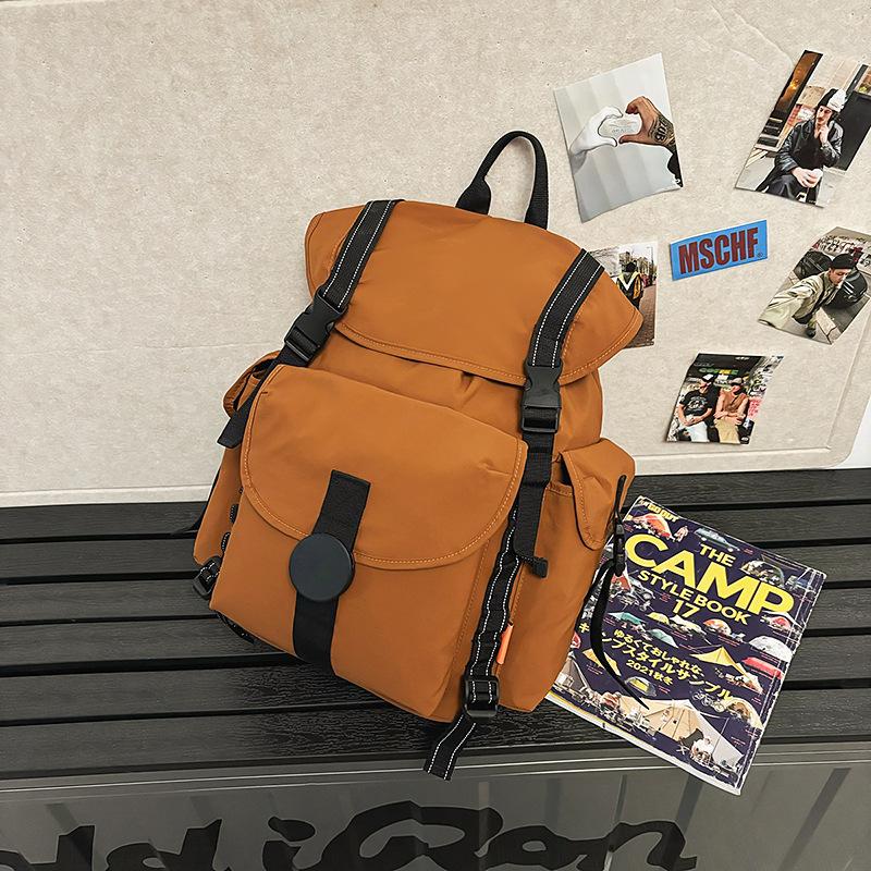 Schoolbag Mountaineering Travel Backpack Men's and Women's Outdoor Leisure Trend College Student School Bag Junior High School Student High School