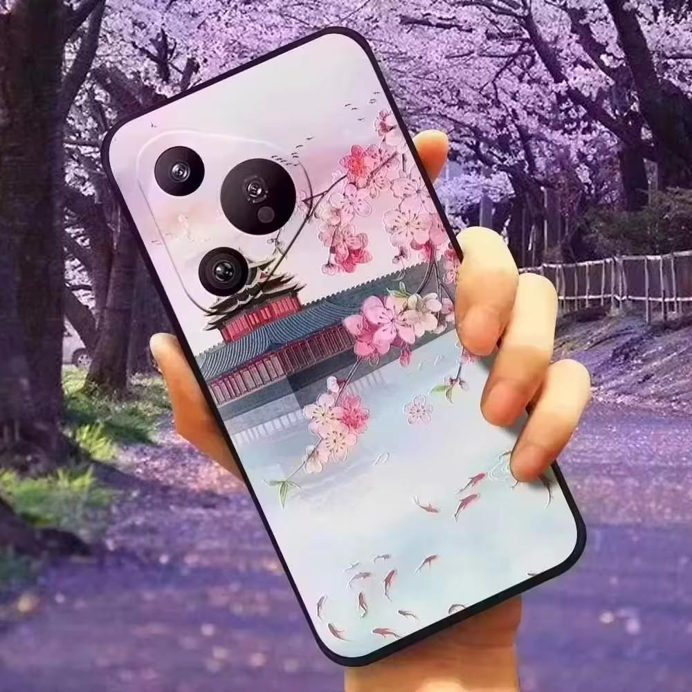 Чехол для Sony Xperia XZ2 / XZ2 Compact / XZ2 Premium, силиконовый чехол с 3D-рельефом цветов для Sony Xperia XZ2 Premium, мягкий