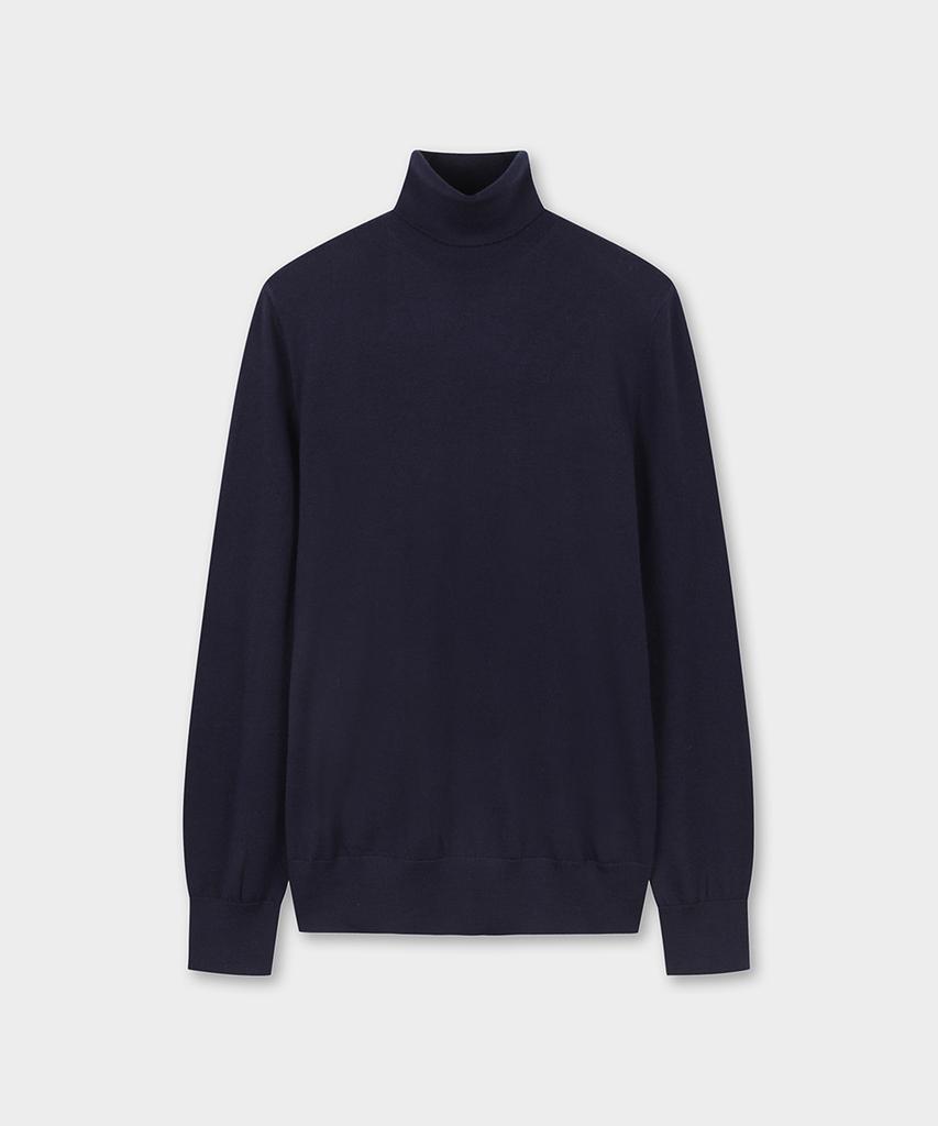Шерстяной водолазка из мериносовой шерсти BROOKS BROTHERS (военно-морской флот) (Bbwumf4323Qew)