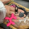 Fashion Keychain Punk Y2K Balloon Dog Keychains for Women Bag Pendant Jewelry Trinket Girl's Car Key Ring Key Chain Accessories