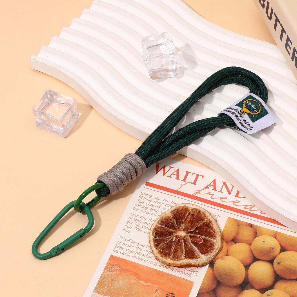 Wrist Style Colorblock Keychain Lanyard: Anti-Lost Short Backpack or Phone Pendant for Men & Women