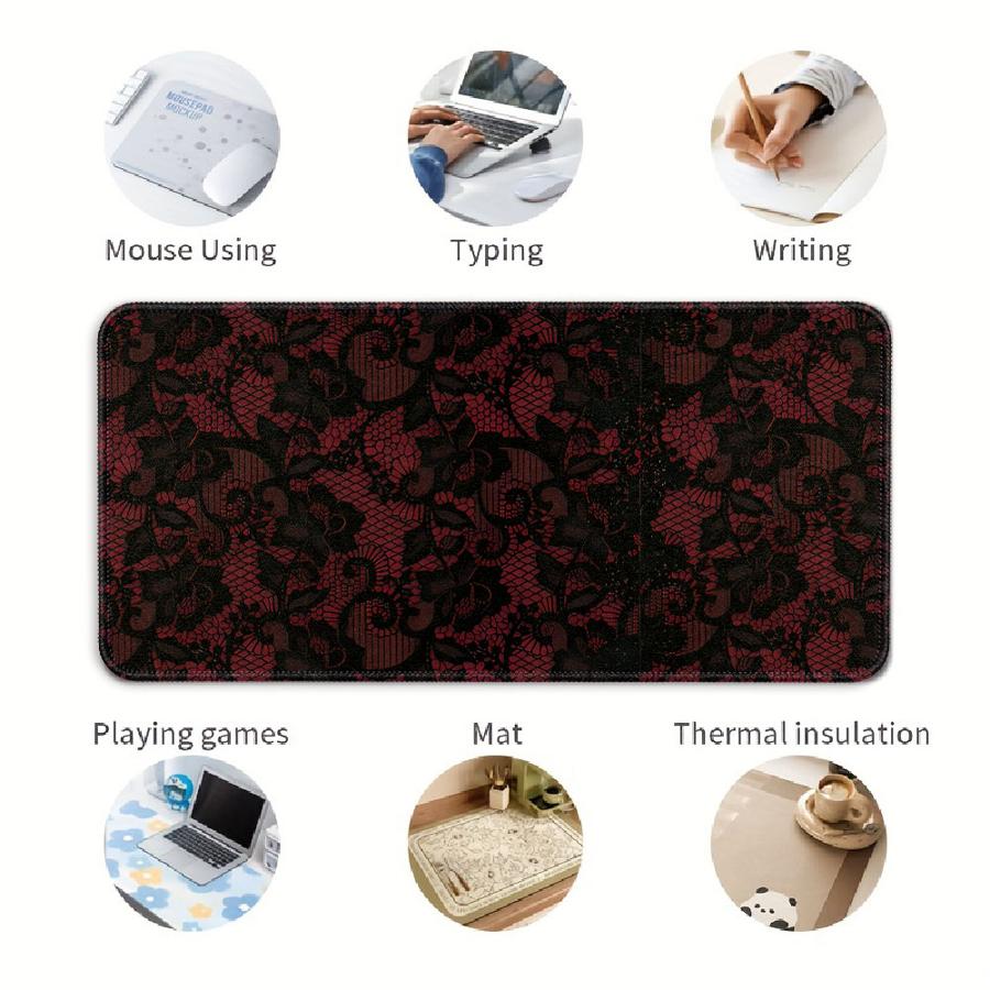 Mouse Pad Keyboard Mouse Pad Computer Laptop Pad Desk accessories office Pad Game Console Pad rubber Sexy Lace Pictures