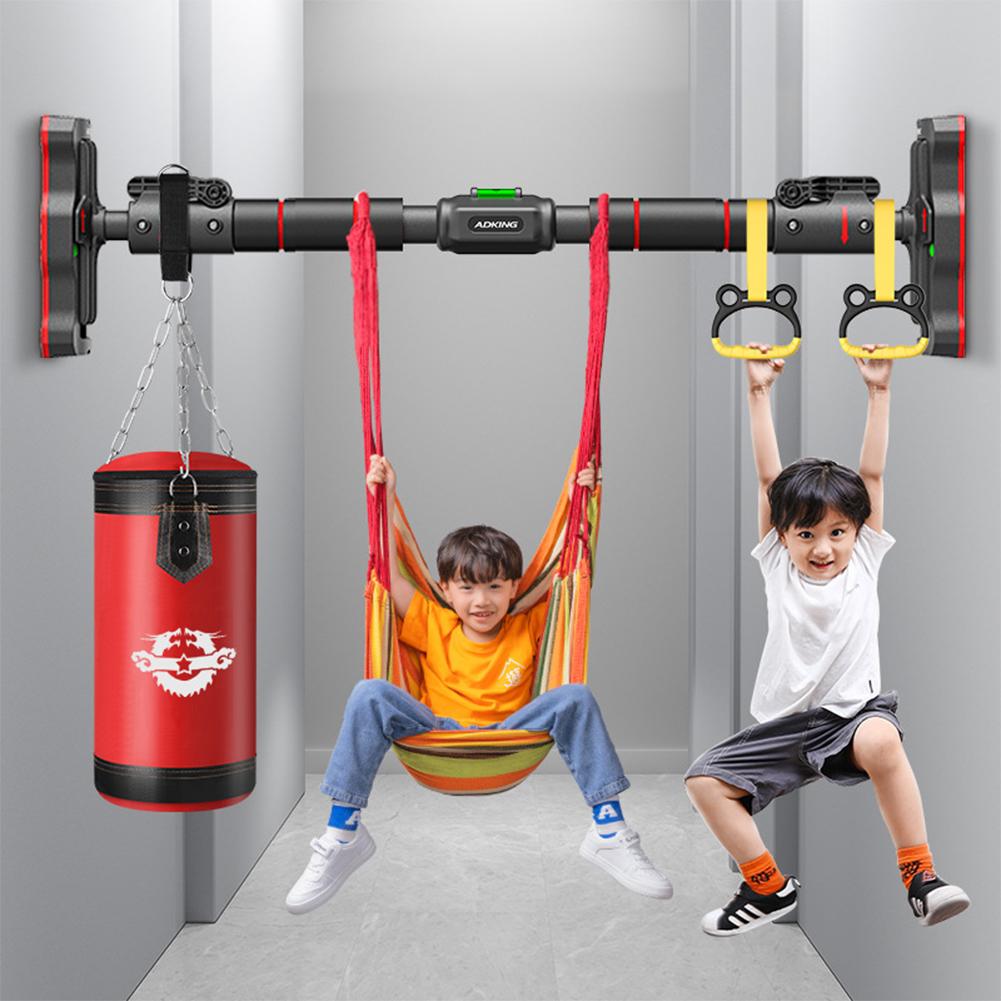 Горизонтальная перекладина для двери Настенная Бытовая Большая Фитнес-перекладина Без сверления Регулируемая Турник для Подтягиваний Тренировочные Перекладины для Тренировки Рук