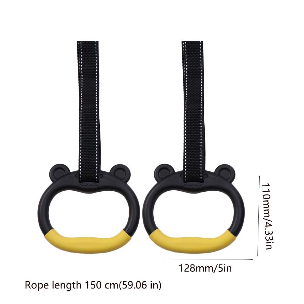 With Straps Pull Up Bar Non-Slip Fitness Exercise Ring Gymnastic Rings Gymnastics Equipment