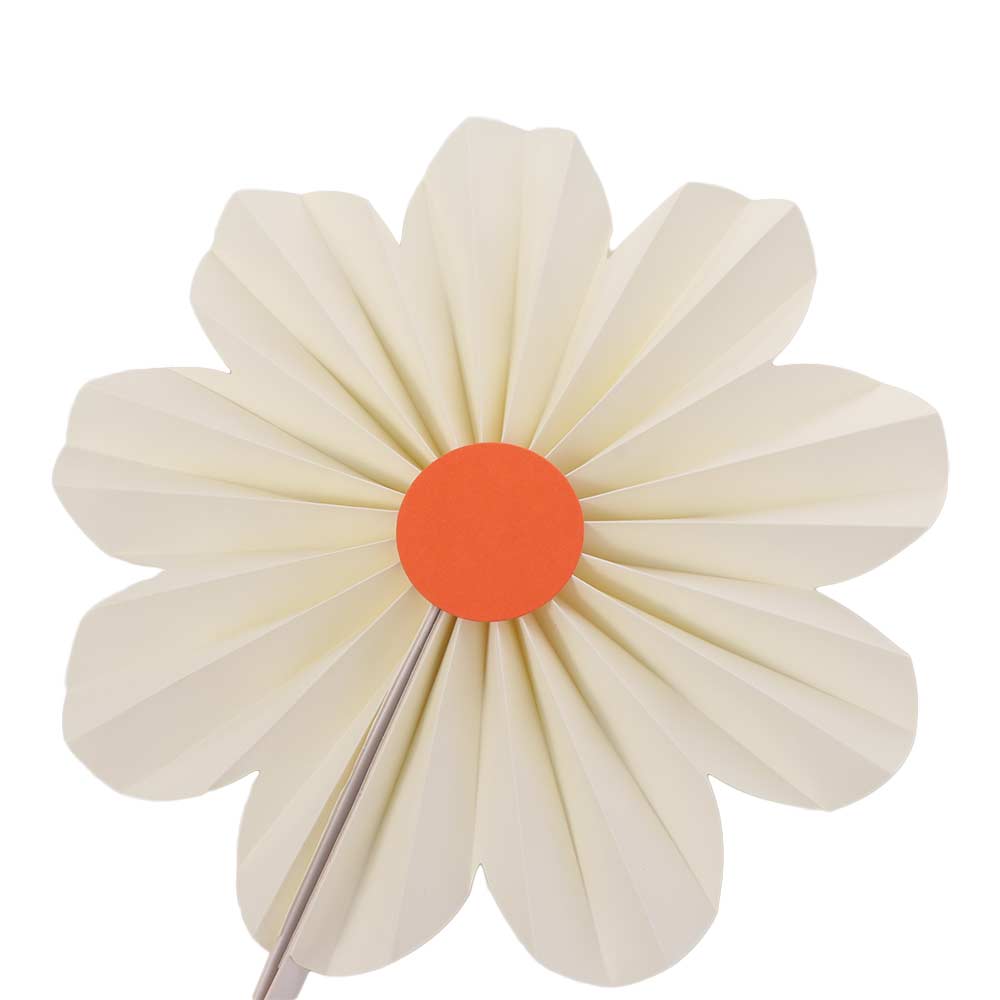 9pcs DIY Crafts Folding Fan Hanging Ornaments Garlands Daisy Hanging Banners Kindergarten Classroom