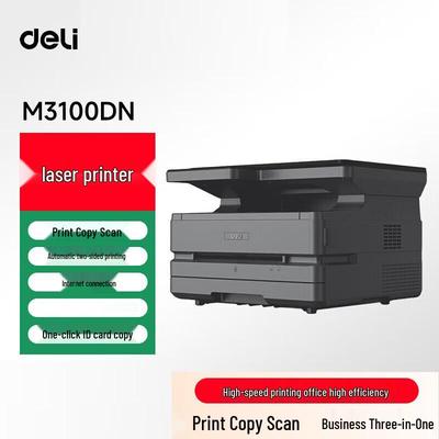 Лазерное МФУ Deli M3100DN, формат A4, черно-белое, с китайской вилкой (адаптер в комплекте)