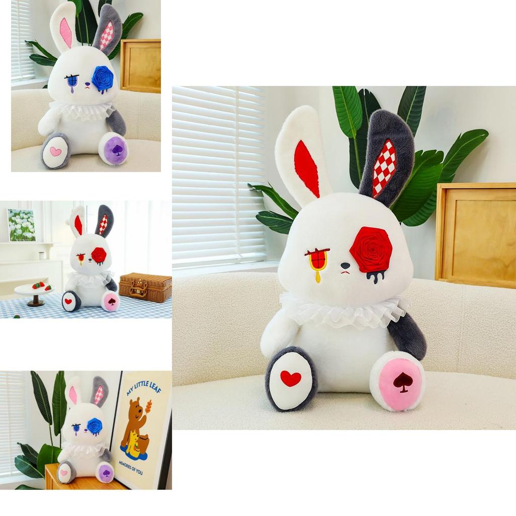 Adorable Rose-themed Plush Rabbit Toy Perfect For Halloween And Gift Giving