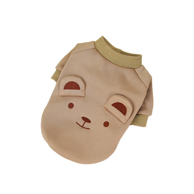 Cute Bear Pet Clothes for Small Medium Dogs Cats Jacket Warm Puppy Vest Pug Coat Chihuahua French Bulldog Yorkies