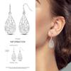 2024 New Earring for Women 925 Silver Sparkling Star Butterfly Heart Tassels Feather Hoop Earrings Engagement Wedding Jewelry