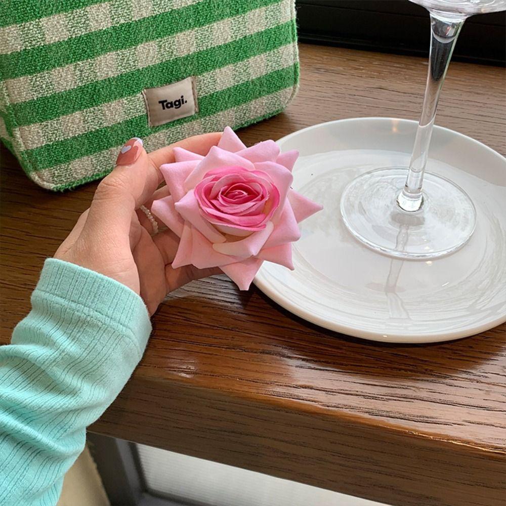 Заколка для волос Фея Красная роза Аксессуары для волос Боковая заколка Новые цветочные заколки для волос Девочки