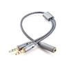 Jack 3.5mm Female 3.5mm Male AUX Cable Y Splitter Cable Cable Converter 1 Female To 2 Male