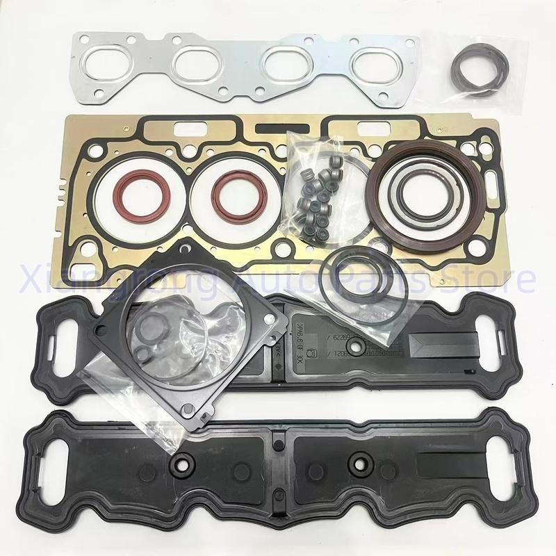 1SET Engine Rebuilding kit Gasket Joint Set oil seal for Peugeot 206 307 1.6 TU5JP4 Engine overhaul package 0197P5 0197.P5