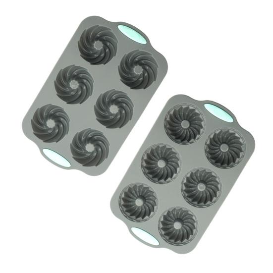 Рождественская силиконовая форма для торта, жаростойкая форма для выпечки печенья, тостов, кубиков льда, антипригарная, легко извлекаемая, форма для десерта