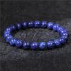 Браслет Исцеление Женщины Высокого Качества Натуральные Бусы Унисекс Мужчины 8 мм Эластичный Ювелирный Браслет Энергия Лазури Популярные Браслеты Тигровый Глаз Полированный