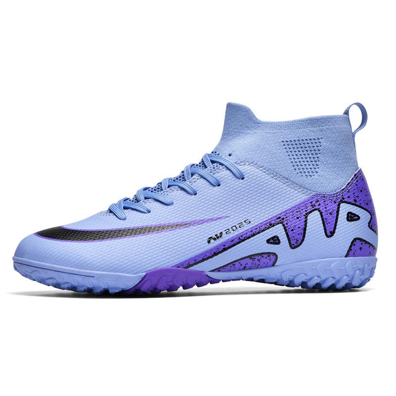 Новые детские высокие футбольные бутсы мужские для искусственного газона длинные шипы сломанные шипы тренировочные спортивные футбольные бутсы