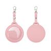 PU Leather Card Holder Cat Ear Design Cute Round Badge Reel For Work Office Travel Luggage Keychain Pendant