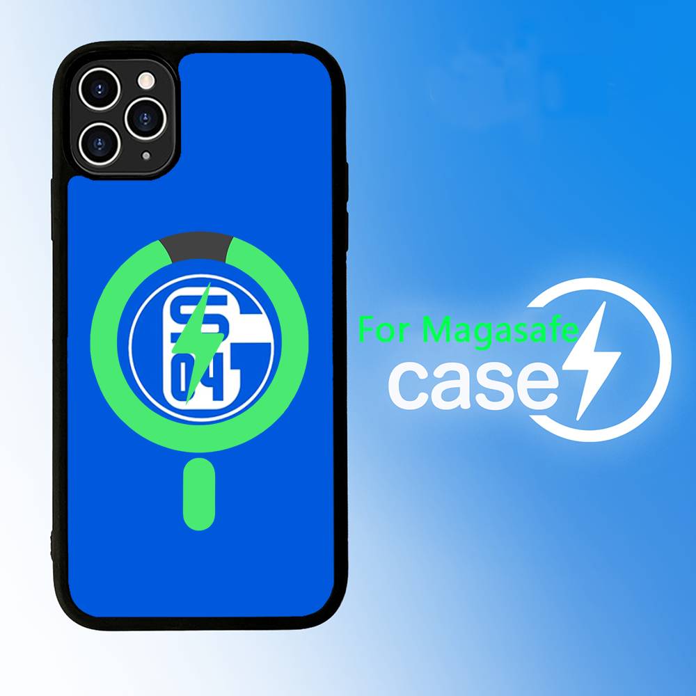S-Schalke 04 For iPhone 17 Air 16 E 15 14 13 12 11 Pro Max Plus PC Shock TPU Cover For Magsafe Phone Cover