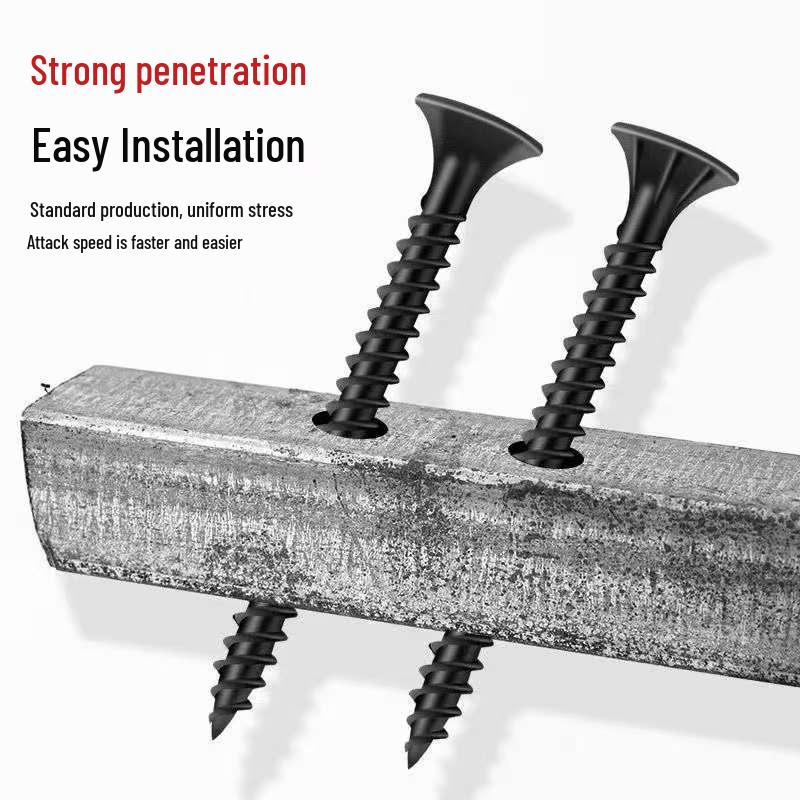 Саморезы по гипсокартону M3.5 Высокопрочные, Потайная головка Phillips для дерева и гипсокартона.