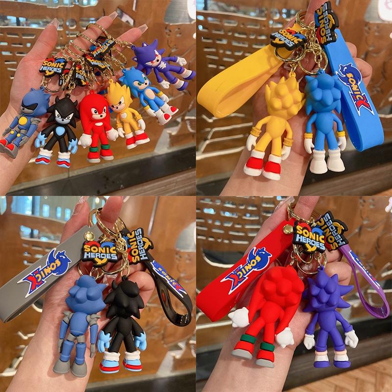 High-quality Silicone Keychain Sonic The Hedgehog Bag Charm For Kids Adults