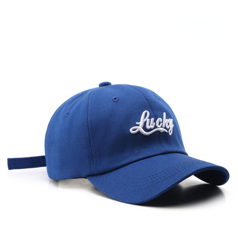 Счастливая вышивка Snapback Повседневная бейсболка Однотонная простая папина кепка Унисекс Солнцезащитные кепки Для женщин Мужчин