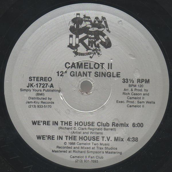 12-дюймовая пластинка CAMELOT II - We're In The House JK1727 Jam-Kru Records 1899 US Rap & Hip-Hop/R&B Б/у