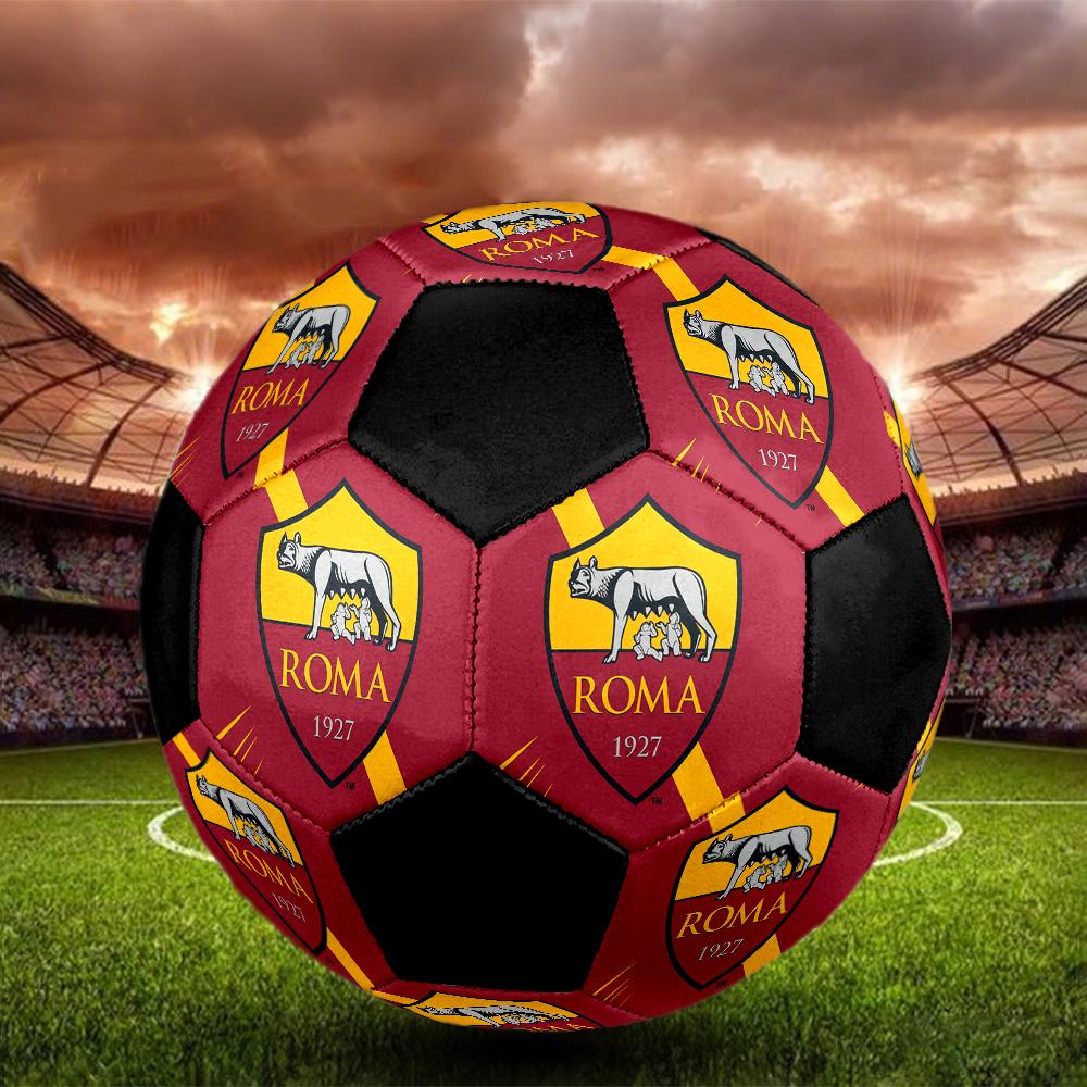 Associazione Sportiva Roma2 Soccer Ball Colorful All Ages Machine Stitched PVC Competition Ready Durable High-Bounce.SIZE5