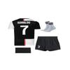 Juventus Ronaldo White Season Retro Home Kids Football Jersey Set Of 4