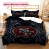 San Francisco 49ers Pattern Bedding Quilt Set  Home Decoration  Gift (1 * duvet cover + 2 * pillowcase  without core)