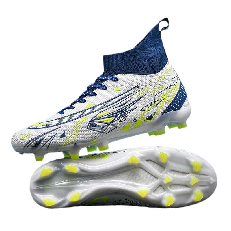 Girl Pink Color Long Spike Soccer Shoes Size 33-45 Short Pro Ankle Training Football Boots TF/FG Non-Slip Soccer Sneakers