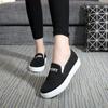 Fashion Flat Slip On Ladies Shoes Black Loafers Canvas Women Footwear Walking A New In Daily Routine Autumn High Quality And Low Price