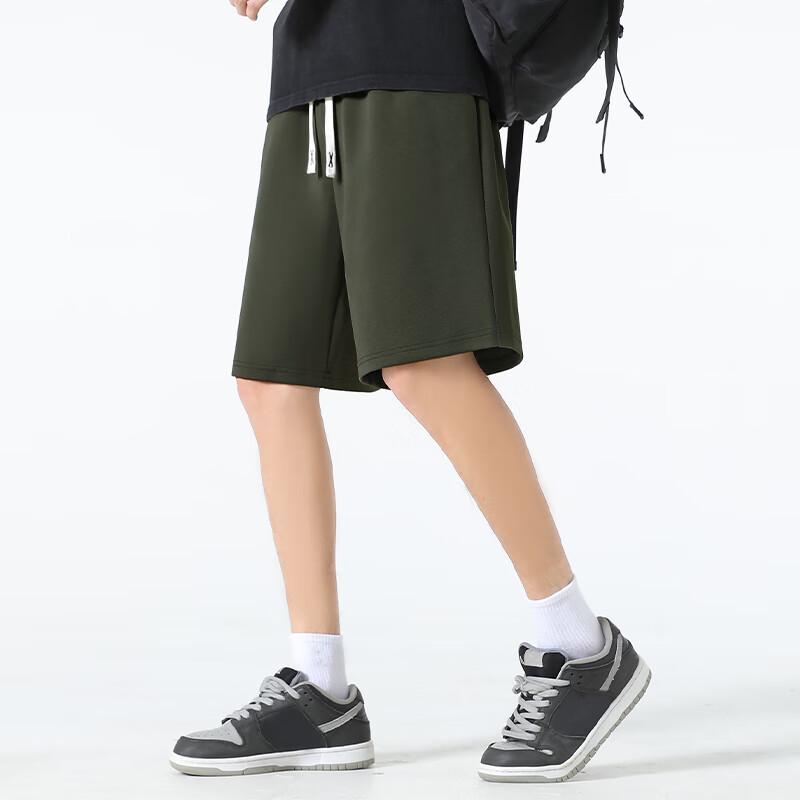 GENIOLAMODE Men's Lightweight Breathable Bathing Bear Print Bermuda Shorts