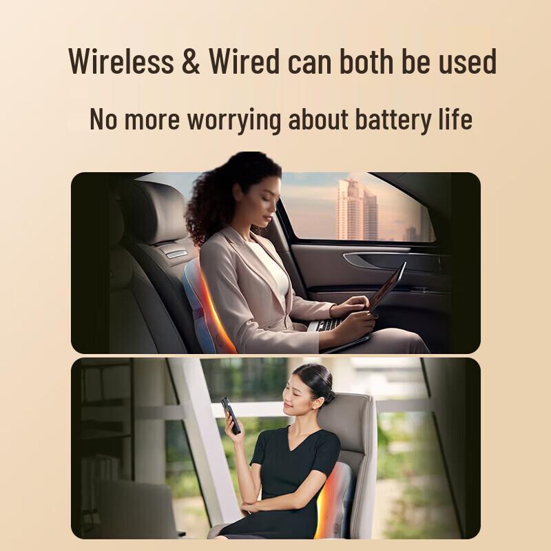 SKG Lumbar & Back Massager with Heat and Kneading